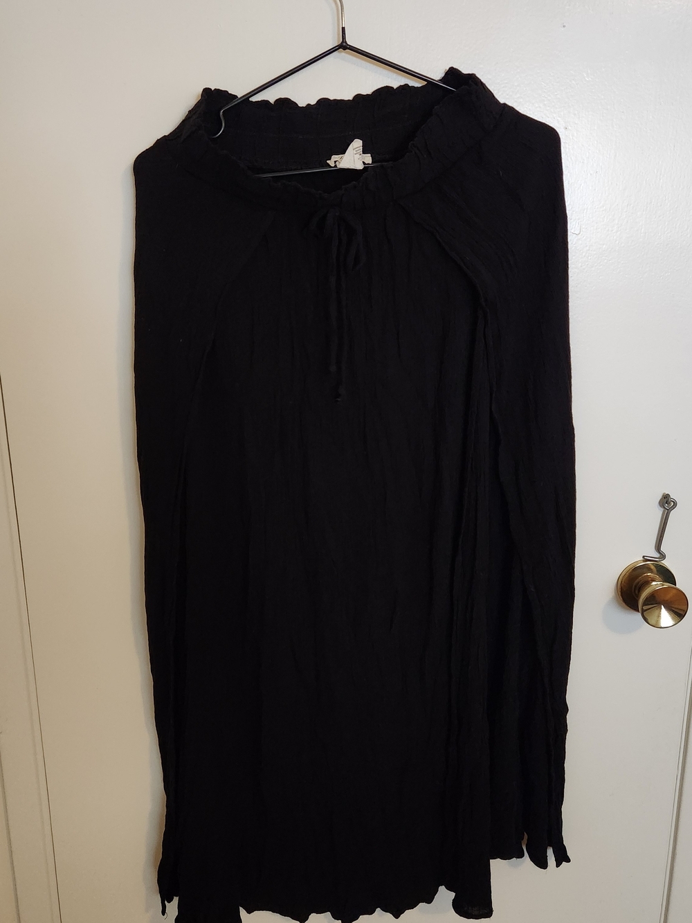 Sozy Split Sides Black Maxi Skirt S